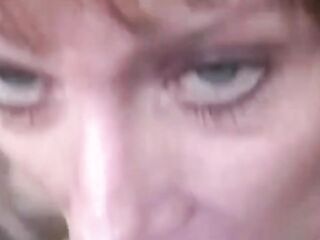 Amateur Mature Redhead Swallows Cum After Sucking Cock