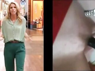 Hot British TV Reporter Masturbating