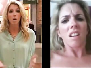 Hot British TV Reporter Masturbating