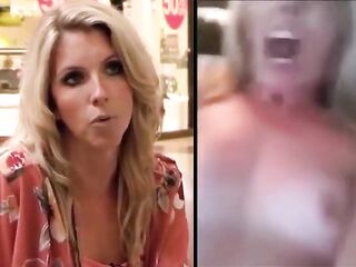 British Reporter Black Cock Dildo Masturbation