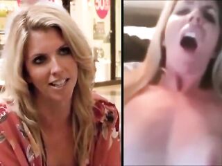 British Reporter Black Cock Dildo Masturbation