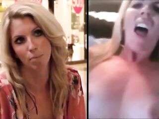 British Reporter Black Cock Dildo Masturbation
