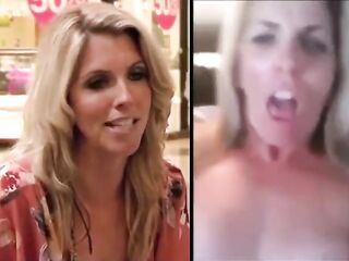 British Reporter Black Cock Dildo Masturbation